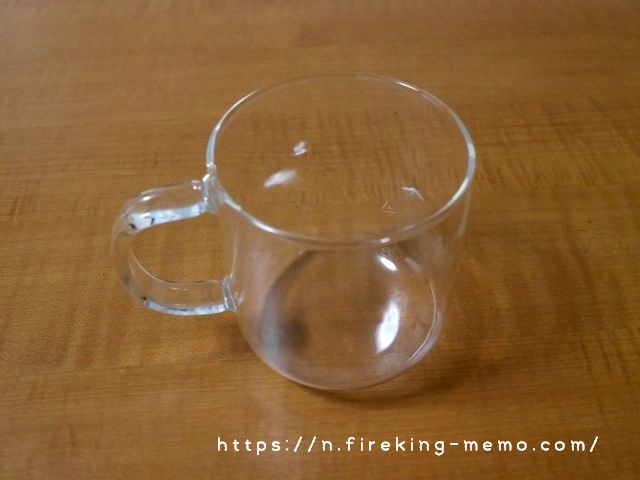 無印良品　耐熱ガラス　マグカップ