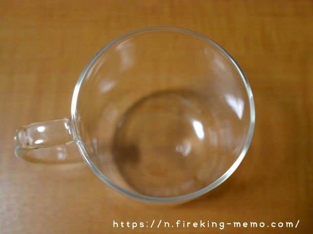 無印良品　耐熱ガラスマグカップ